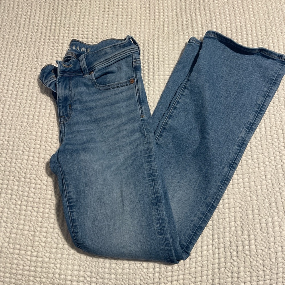 American Eagle Outfitters Women's Light Blue bootcut Jeans